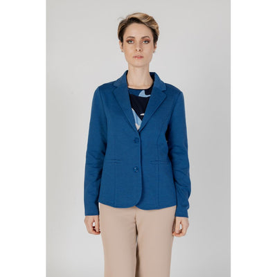 Blue Polyester Blazer