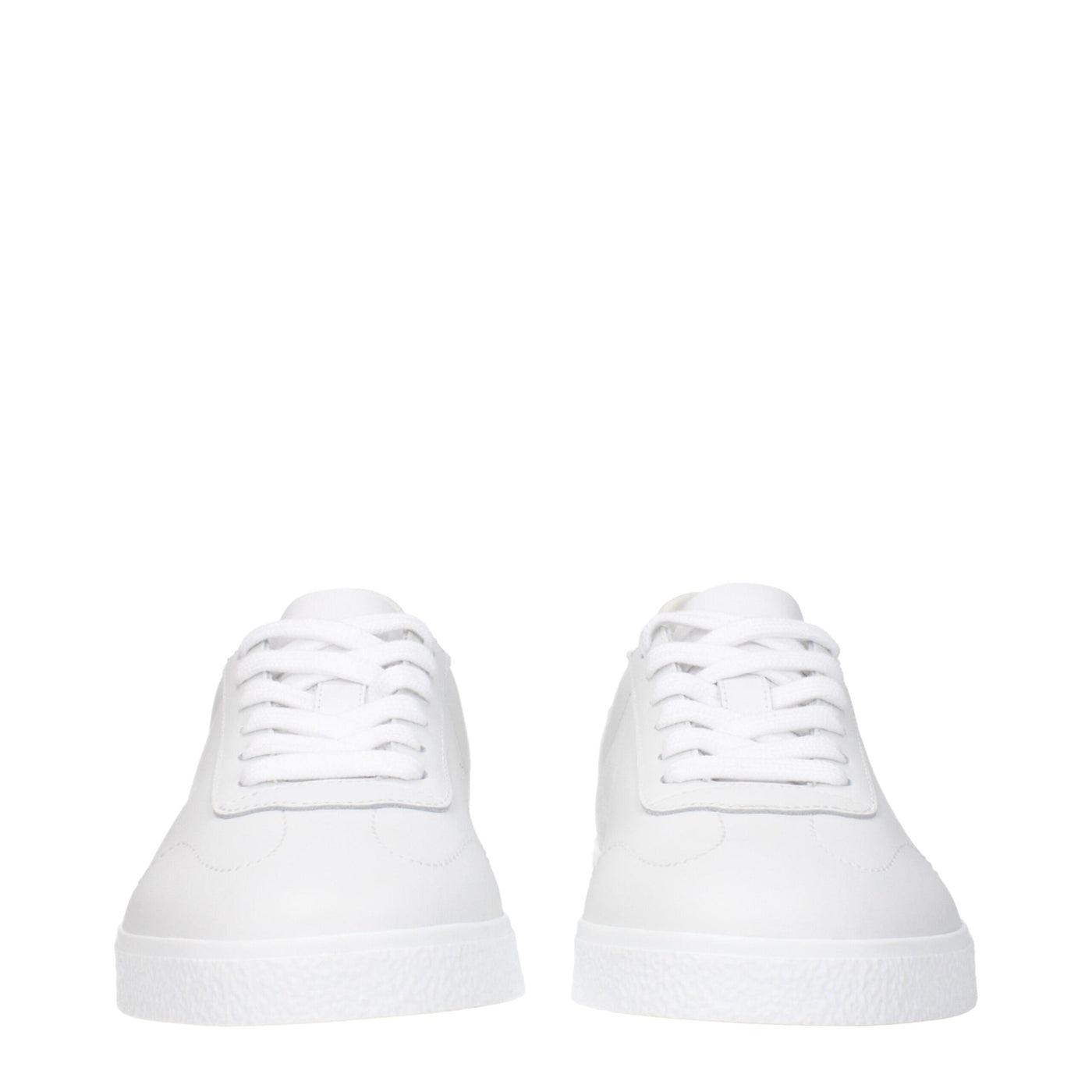 White Leather Low Tops