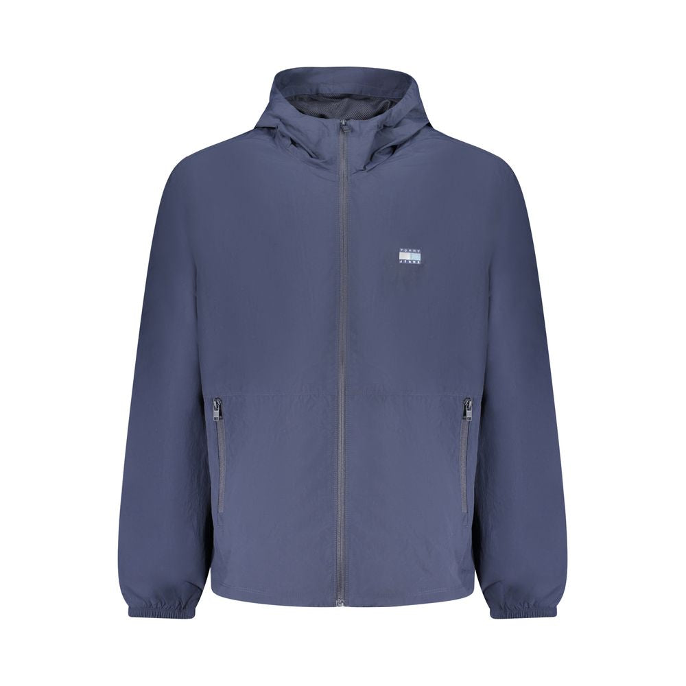 Blue Recycled Nylon Men's Jacket