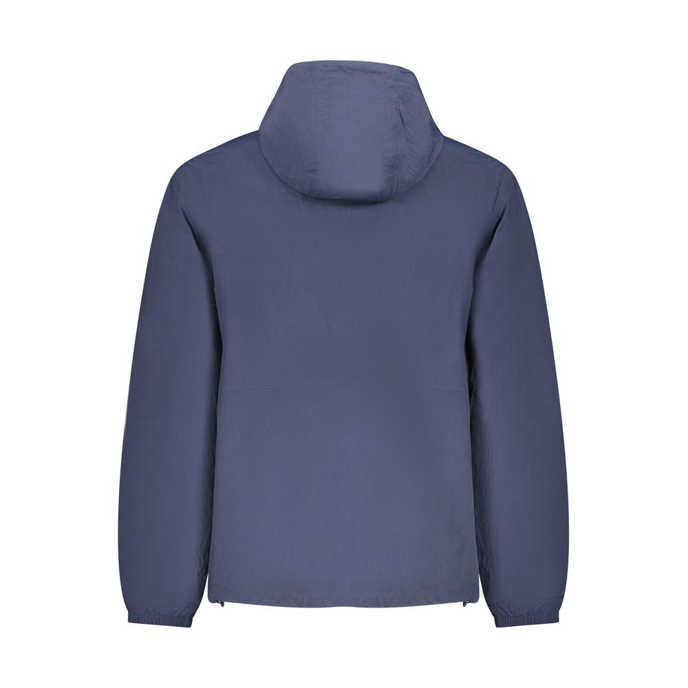 Blue Recycled Nylon Men's Jacket