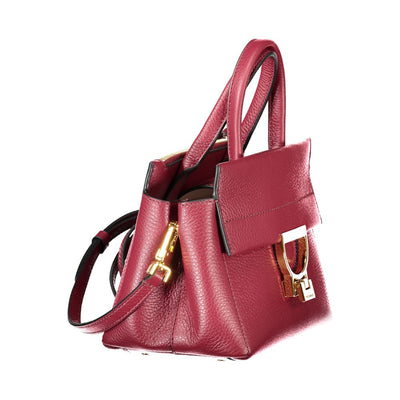 Purple Leather Women Handbag