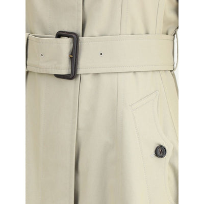 Ellingham fit-and-flare long gabardine Trench Coat