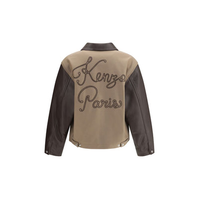 Wool and leather college Jacket