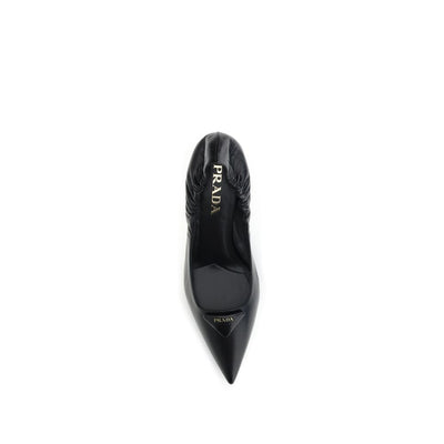 Leather logo Pumps