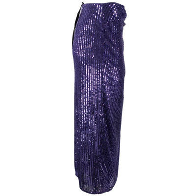 Purple Polyester Skirt