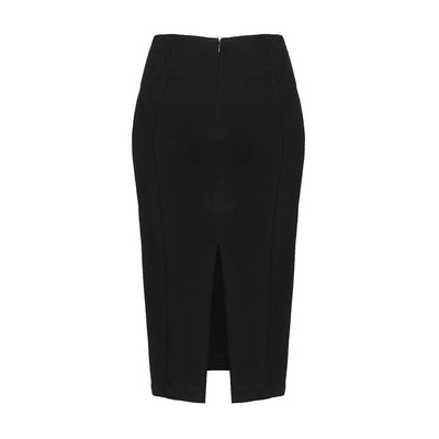 Black Viscose Skirt