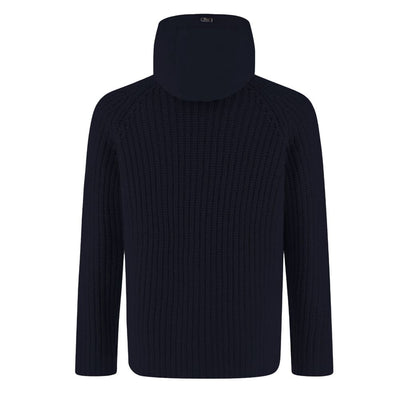 Blue Wool Men Bomber Jacket