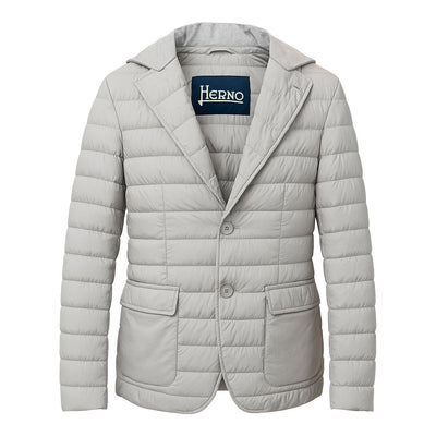 Gray Polyamide Men Jacket