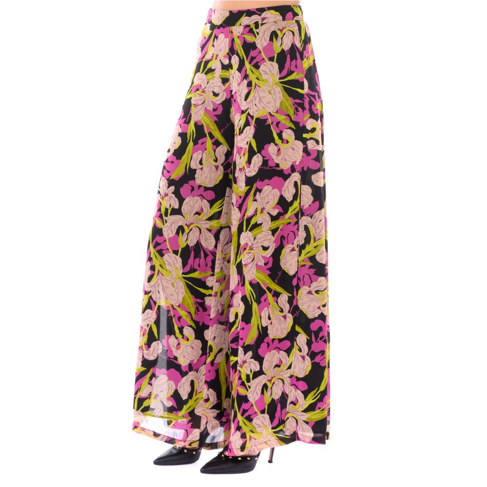 Multicolor Viscose Women Trouser