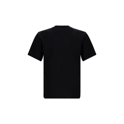 Checked logo cotton T-shirt