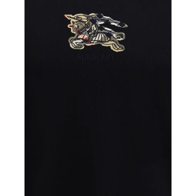 Checked logo cotton T-shirt