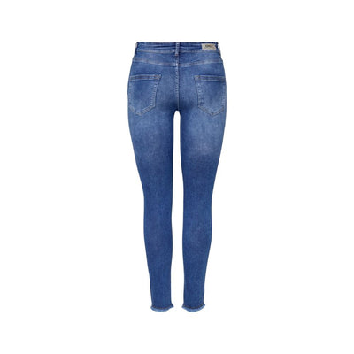 Blue Cotton Skinny Jean