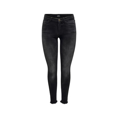 Black Cotton Skinny Jean