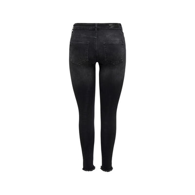 Black Cotton Skinny Jean