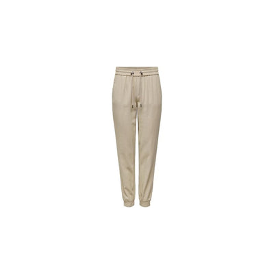 Beige Viscose Pant