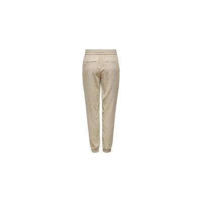 Beige Viscose Pant
