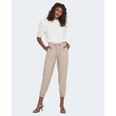 Beige Viscose Pant