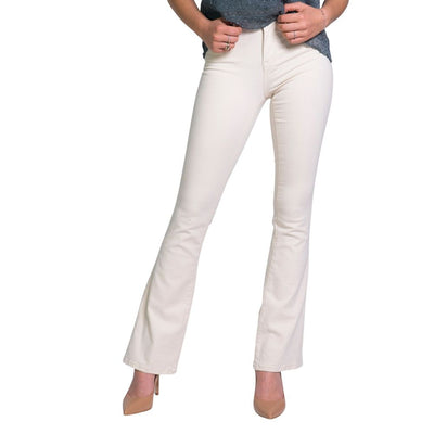 Cream Cotton Bootcut Jean