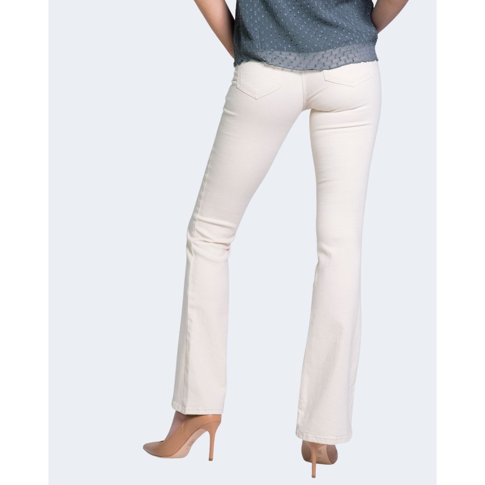 Cream Cotton Bootcut Jean