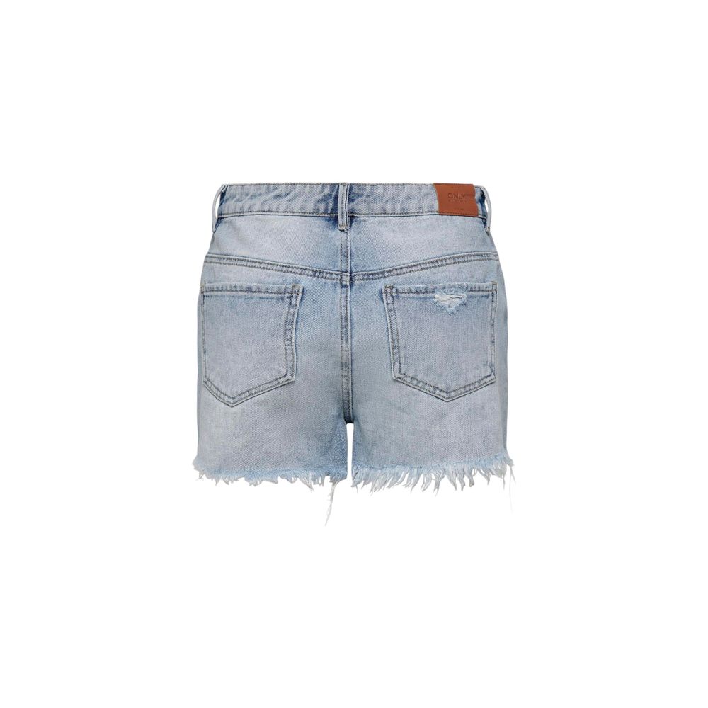 Light Blue Cotton Short