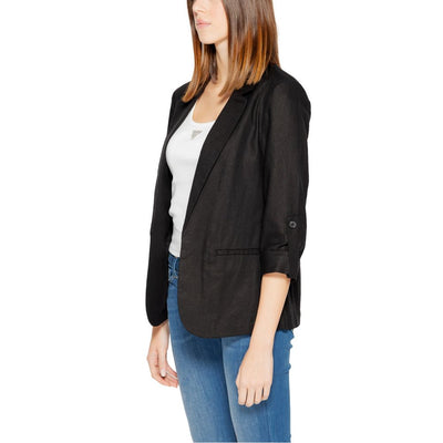 Black Linen Blazer
