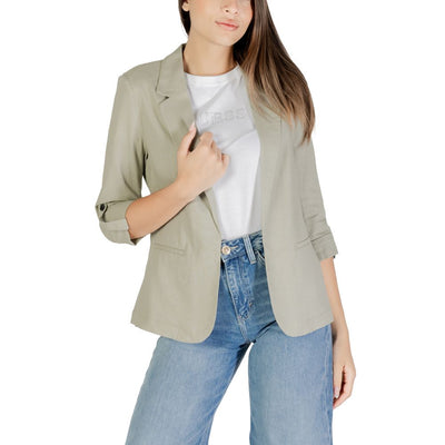 Green Linen Blazer