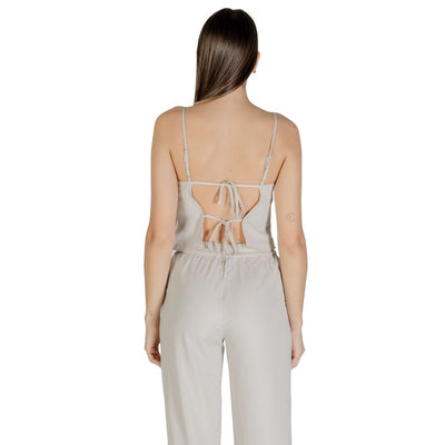 Beige Recycled Polyester Top