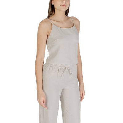 Beige Recycled Polyester Top