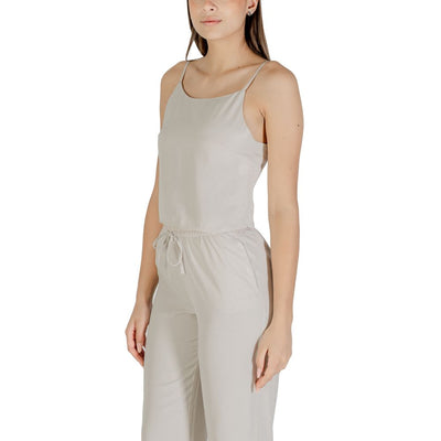 Beige Recycled Polyester Top