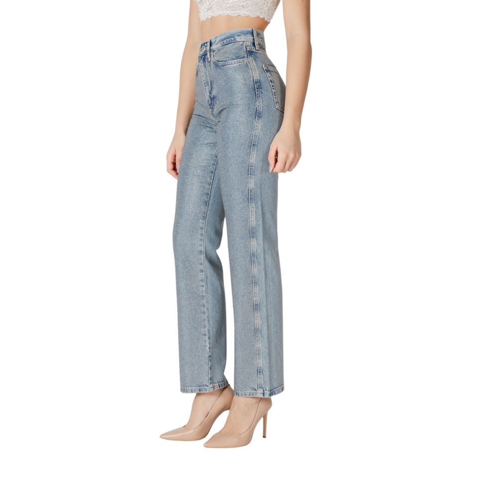 Blue Cotton Mom Jean