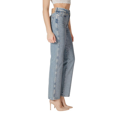 Blue Cotton Mom Jean