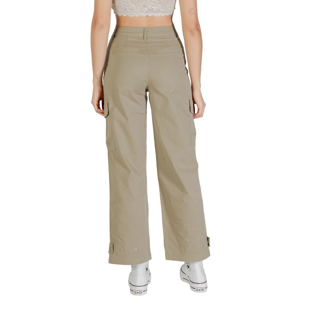 Beige Cotton Pant