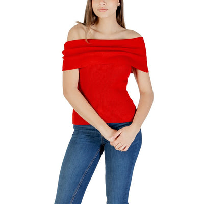 Red Polyester Sweater