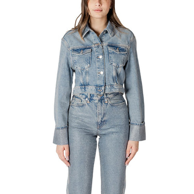 Light Blue Organic Cotton Jackets & Coat