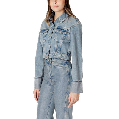 Light Blue Organic Cotton Jackets & Coat