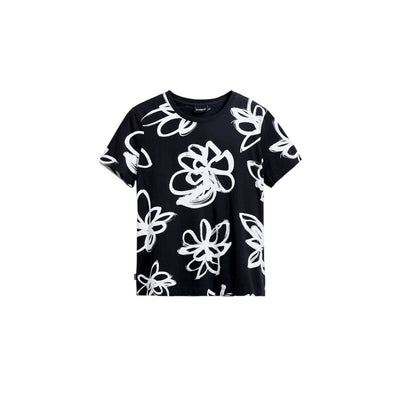 Black Cotton T-Shirt