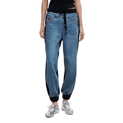Black Cotton Mom Jean