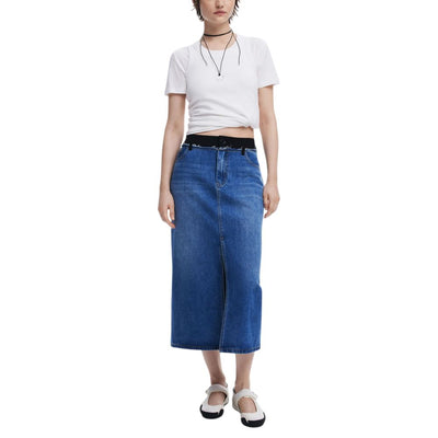 Blue Polyester Long
