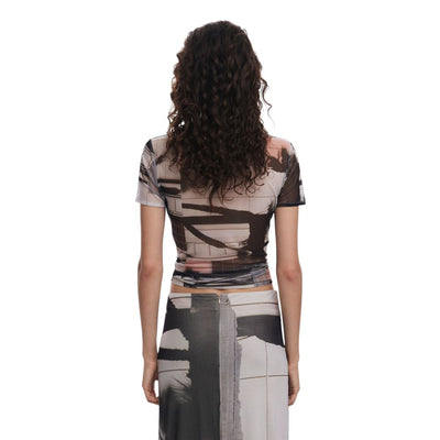 Black Polyester T-Shirt