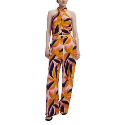 Orange Viscose Pant