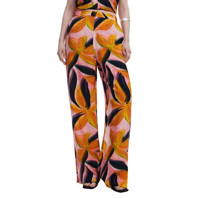 Orange Viscose Pant