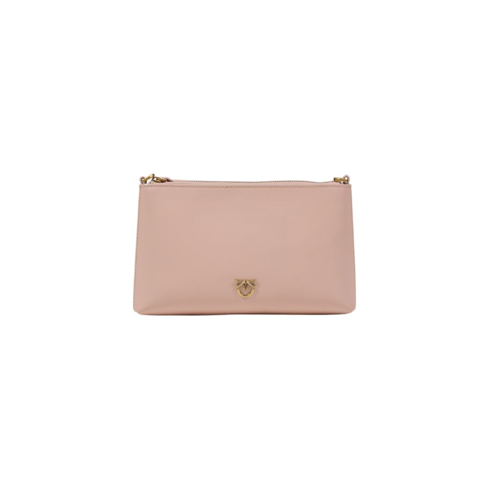 Pink Leather Clutch Bag