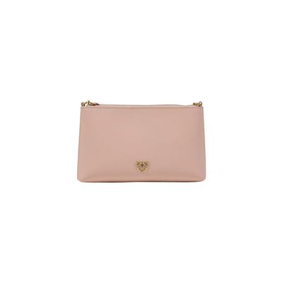 Pink Leather Clutch Bag