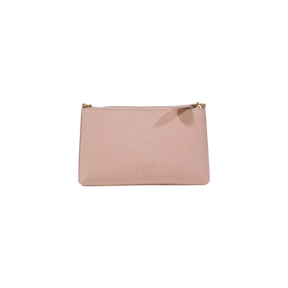 Pink Leather Clutch Bag