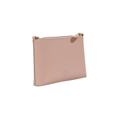 Pink Leather Clutch Bag