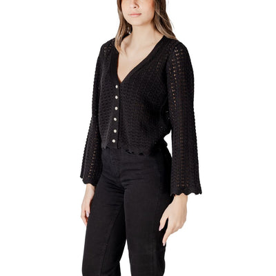 Black Cotton Cardigan