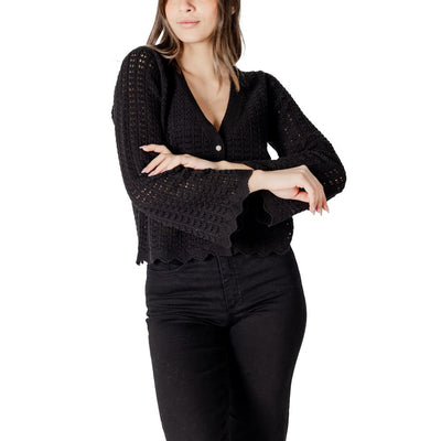 Black Cotton Cardigan
