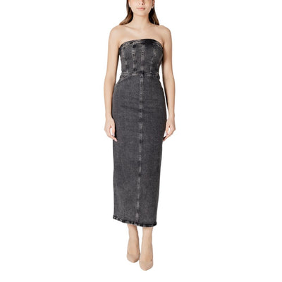 Black Cotton Midi