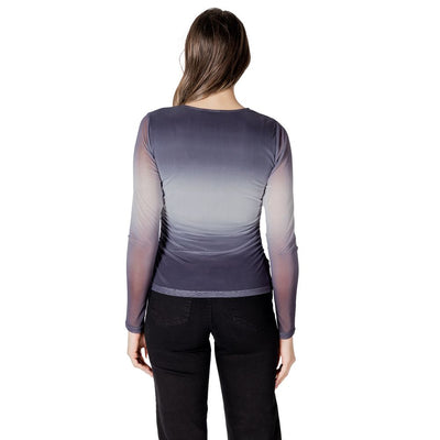 Gray Polyester Long Sleeve