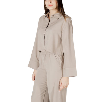 Beige Viscose Blouse